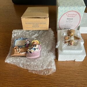 Cherished Teddies Mom & Me with Pink and Blue Accents